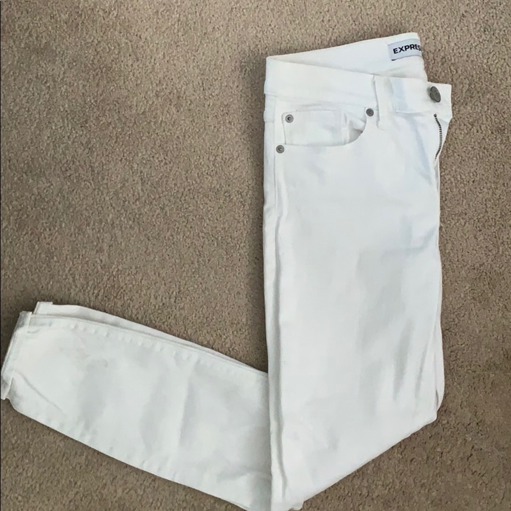 White Express ankle jeans